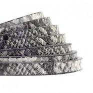 Flat 5mm artificial leather snake Grey
